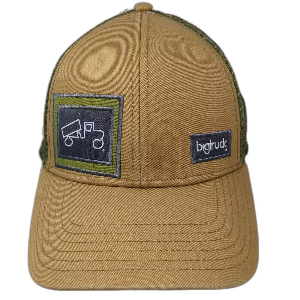 bigtruck Trucker Hat Brown Green OS Mesh Snapback Adjustable Embroidered Patch